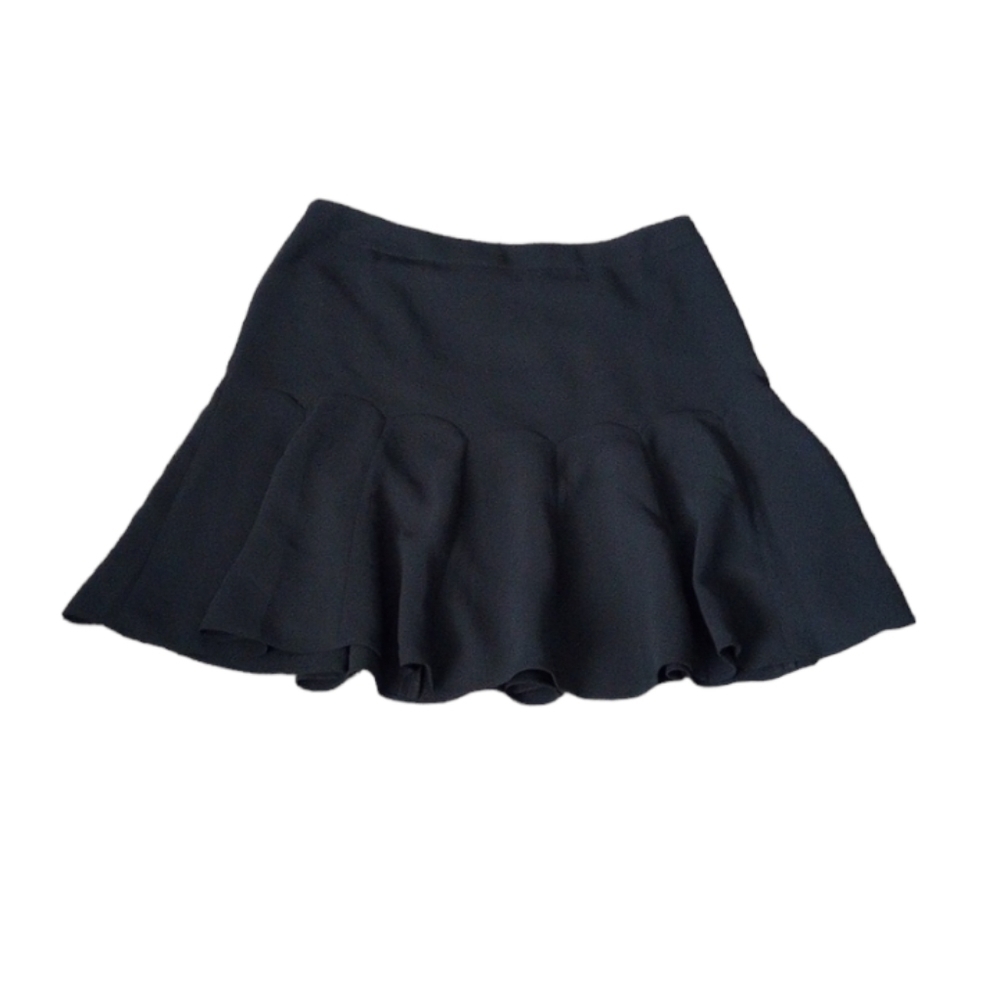 Talbots Womens Skirt Sz 16P Black Flippy Office Career Suit Work Church Winter